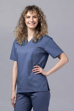 Încărcați imaginea în vizualizatorul Galerie, Costum Medical TAG ClassIQ | Uniforma Medicala Unisex Bumbac-Poliester | Gri petrol