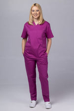 Încărcați imaginea în vizualizatorul Galerie, Costum Medical TAG ClassIQ | Uniforma Medicala Unisex Bumbac-Poliester | Mov