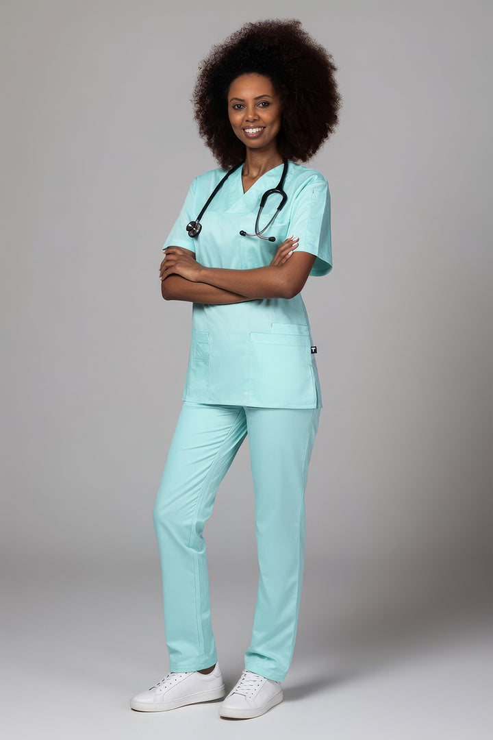 Costum Medical de dama TAG Premium Unisex | Uniforma Medicala Unisex Cotton Stretch | Fistic