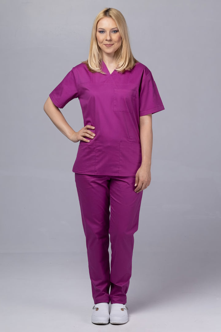 Costum Medical TAG ClassIQ | Uniforma Medicala Unisex Bumbac-Poliester | Mov