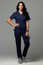 Încărcați imaginea în vizualizatorul Galerie, Costum Medical TAG ClassIQ | Uniforma Medicala Unisex Bumbac-Poliester | Bleumarin