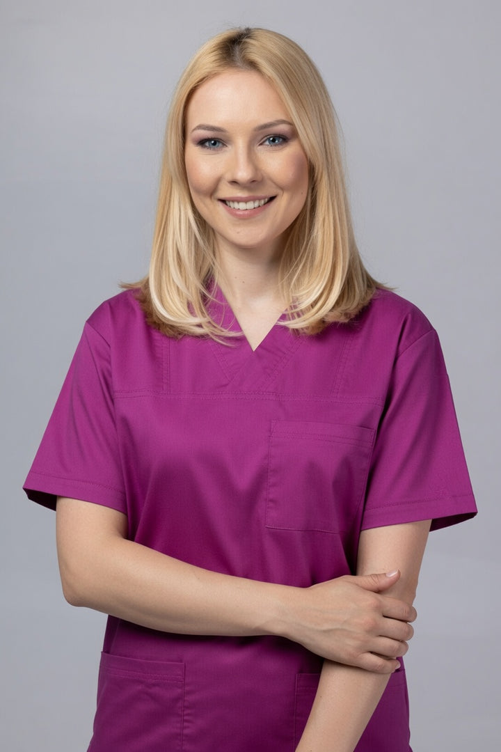 Costum Medical TAG ClassIQ | Uniforma Medicala Unisex Bumbac-Poliester | Mov
