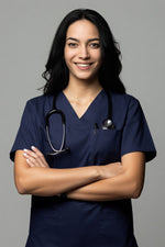 Încărcați imaginea în vizualizatorul Galerie, Costum Medical TAG ClassIQ | Uniforma Medicala Unisex Bumbac-Poliester | Bleumarin