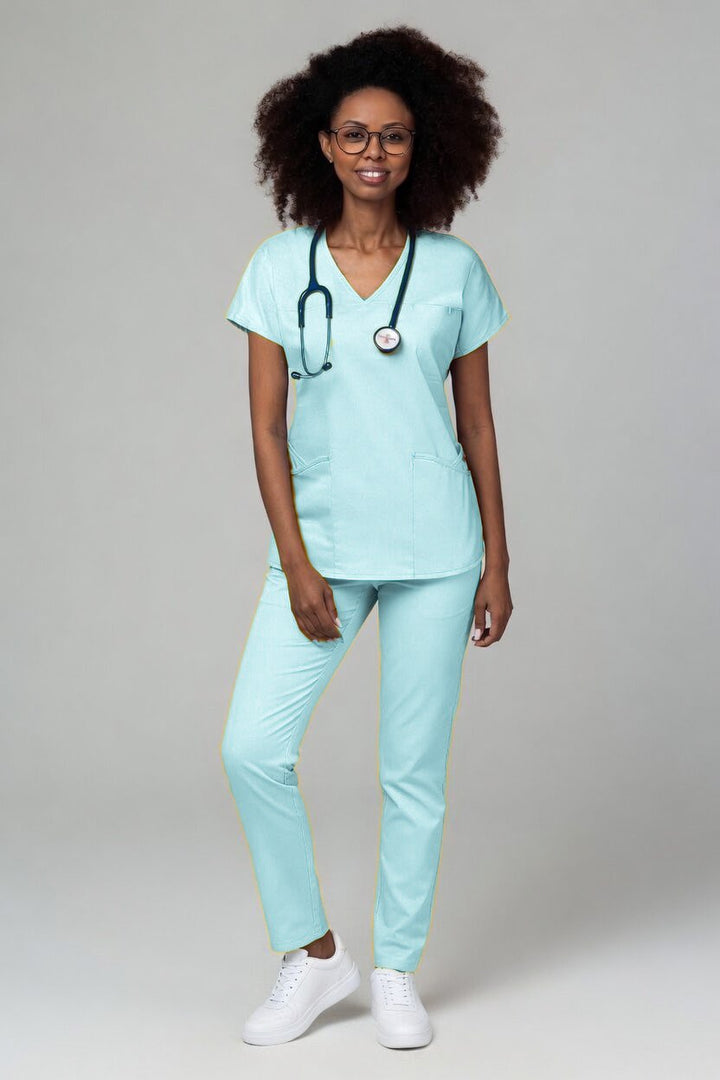 Costum Medical Premium TAG Ambra | Uniforma Medicala Feminina Cotton Stretch | Fistic