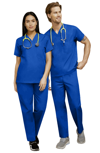 Uniforma medicala - Costum medical clasic unisex Atelierul de Halate - Albastru Marin